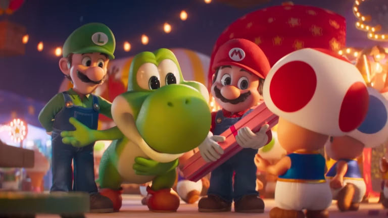 Imagem em destaque: Yoshi Aparece no Novo Trailer do Filme Super Mario Galaxy, Revelando Estreia em 1º de Abril